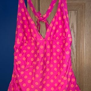 V-neck Long tankini Swimsuit top skirt and bottoms